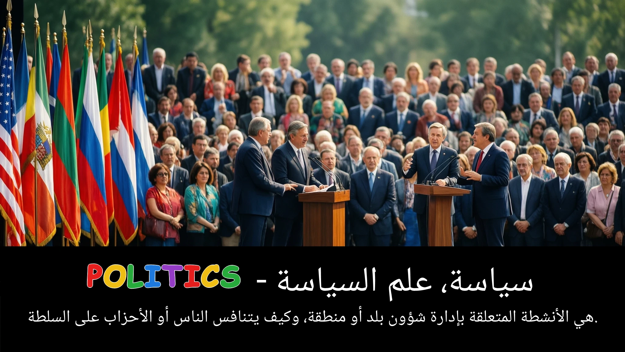 Arabic Illustration for politics